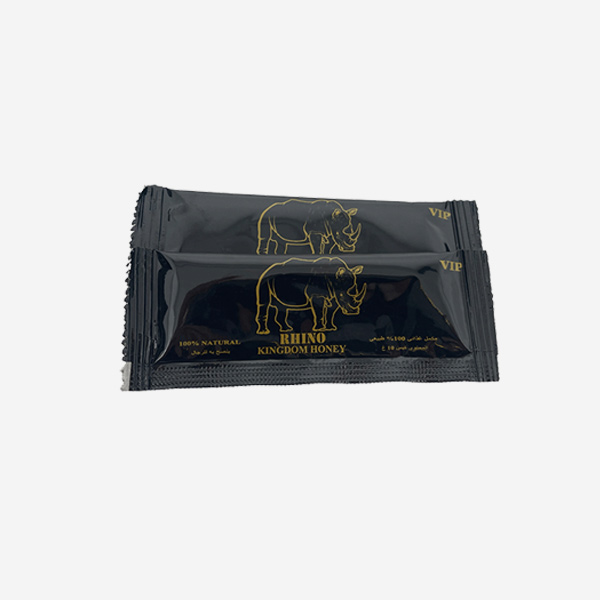 Miel aphrodisiaque Rhino Kingdom Honey en sticks VIP – Booster intime pour homme, performance et vitalité sexuelles