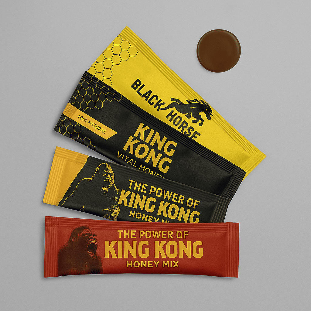 Pack Découverte de Miel Aphrodisiaque Black Horse – Augmentez votre vitalité et votre performance sexuelle avec des ingrédients naturels.