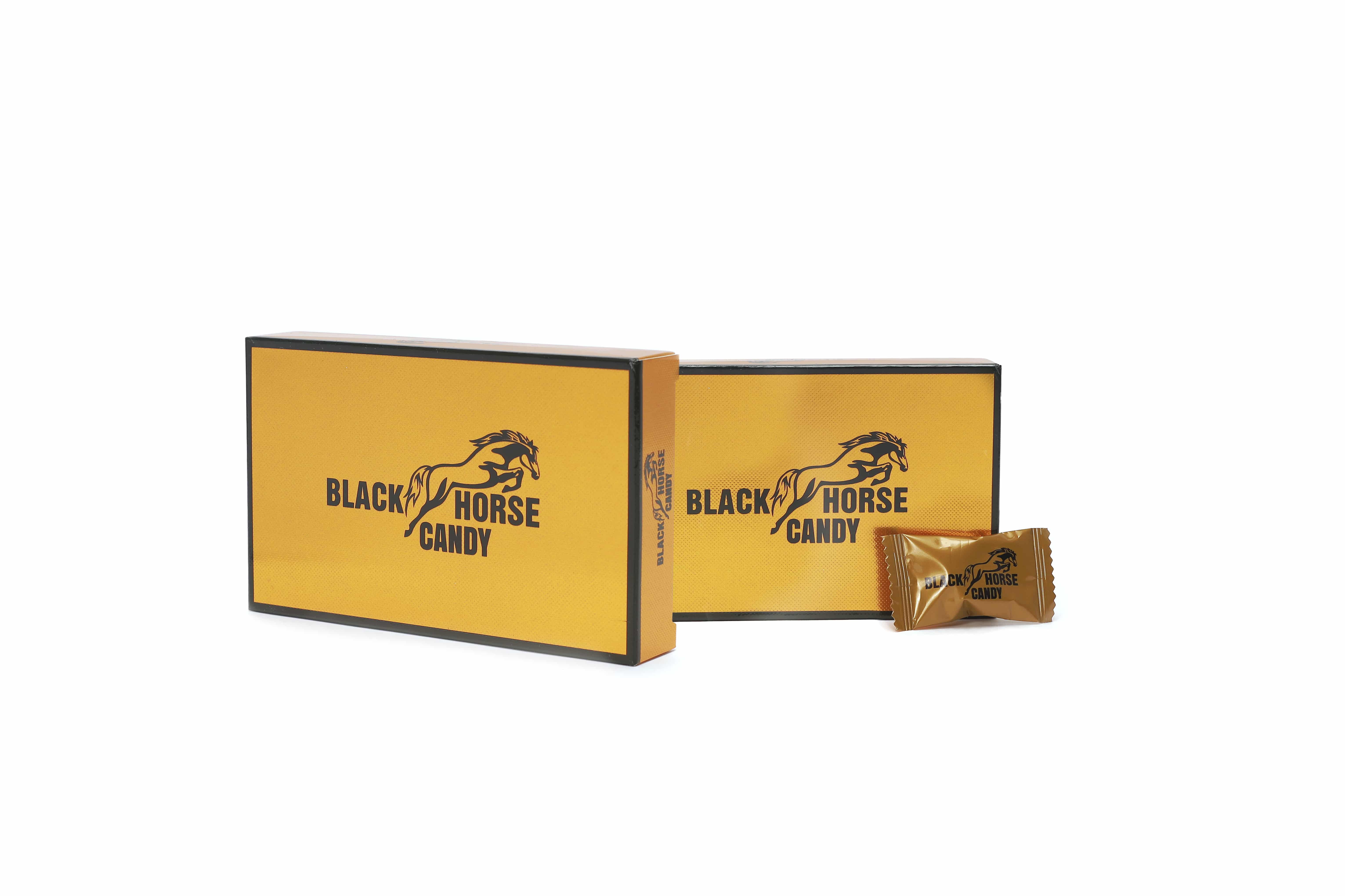 Black Horse Candy, révolution dans l'art de la séduction, bonbon aphrodisiaque avec des ingrédients exotiques pour une expérience unique et plaisante