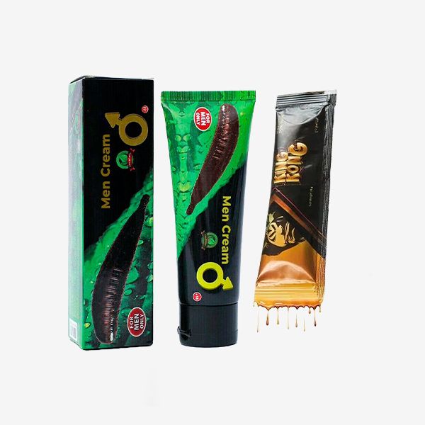 Pack Puissance XXL avec Crème Élargissante pour le pénis et Miel King Kong aphrodisiaque.